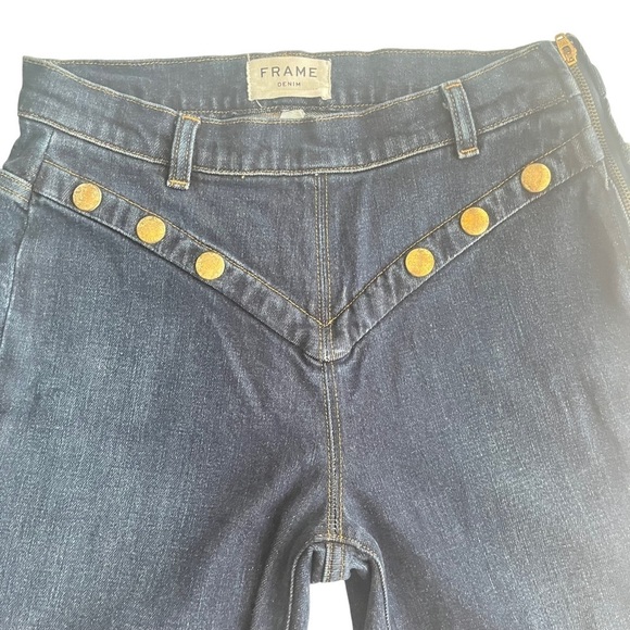 Frame Denim Dark Blue Ankle Jeans - Picture 6 of 10